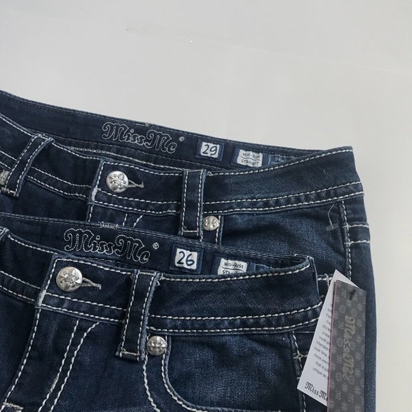 NWT Miss Me Aztec Mid Rise Jeans - Picture 3 of 7